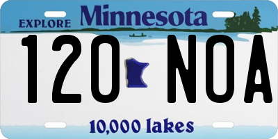 MN license plate 120NOA