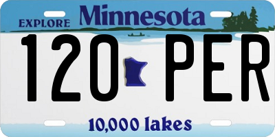 MN license plate 120PER