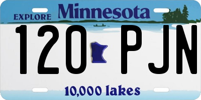 MN license plate 120PJN