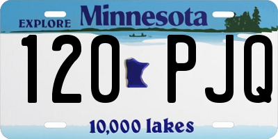 MN license plate 120PJQ