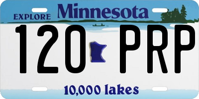 MN license plate 120PRP