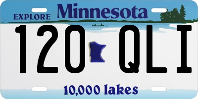MN license plate 120QLI