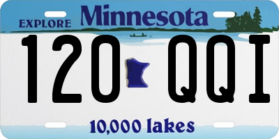 MN license plate 120QQI