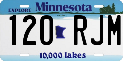 MN license plate 120RJM