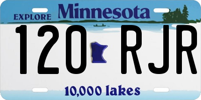 MN license plate 120RJR