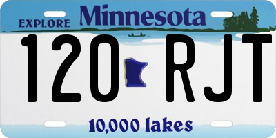 MN license plate 120RJT