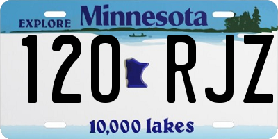 MN license plate 120RJZ