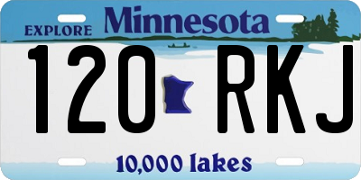 MN license plate 120RKJ