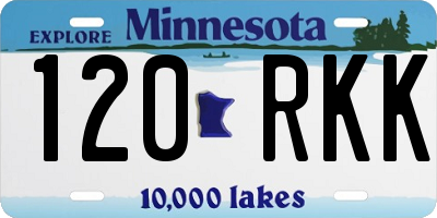 MN license plate 120RKK