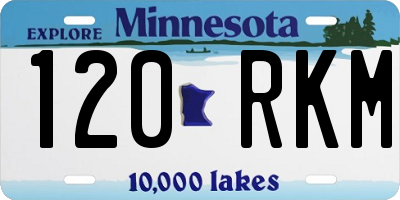 MN license plate 120RKM