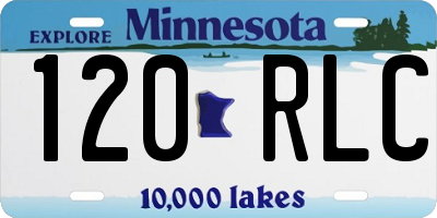 MN license plate 120RLC