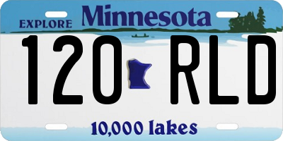 MN license plate 120RLD