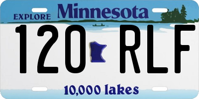 MN license plate 120RLF