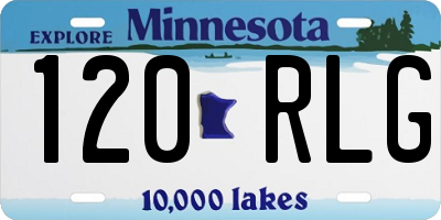 MN license plate 120RLG