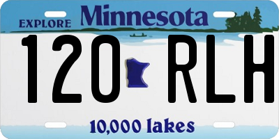 MN license plate 120RLH