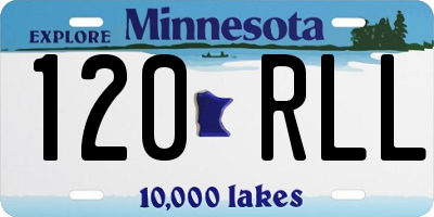 MN license plate 120RLL
