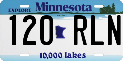 MN license plate 120RLN