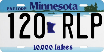 MN license plate 120RLP