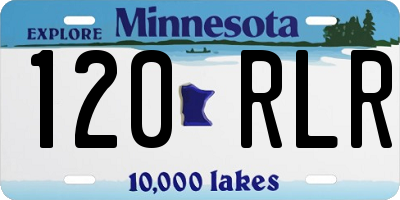 MN license plate 120RLR