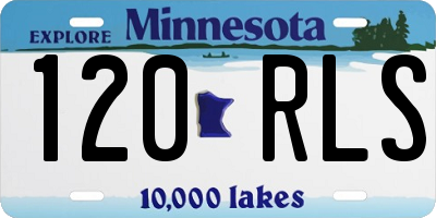 MN license plate 120RLS