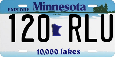 MN license plate 120RLU