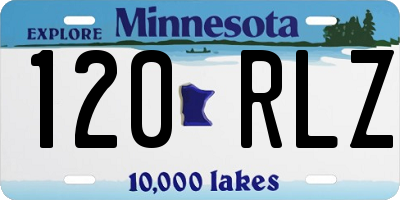 MN license plate 120RLZ