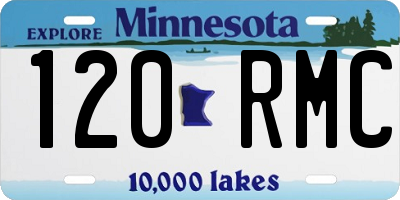 MN license plate 120RMC