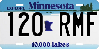 MN license plate 120RMF