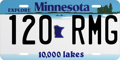 MN license plate 120RMG