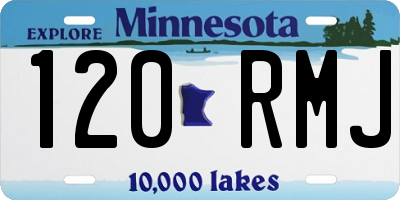 MN license plate 120RMJ