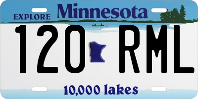 MN license plate 120RML