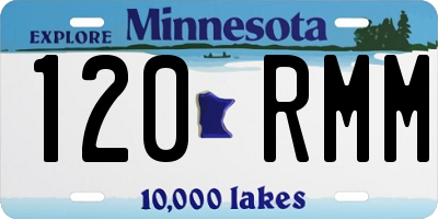 MN license plate 120RMM