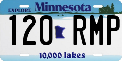 MN license plate 120RMP
