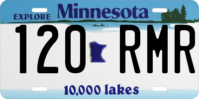 MN license plate 120RMR