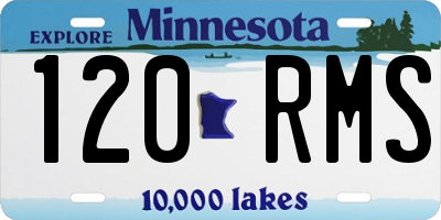 MN license plate 120RMS
