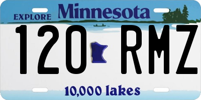 MN license plate 120RMZ