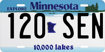 MN license plate 120SEN