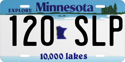 MN license plate 120SLP