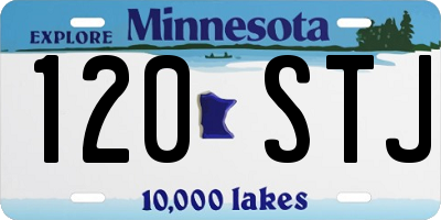 MN license plate 120STJ