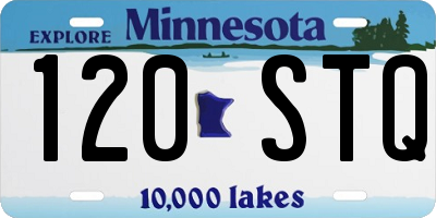 MN license plate 120STQ