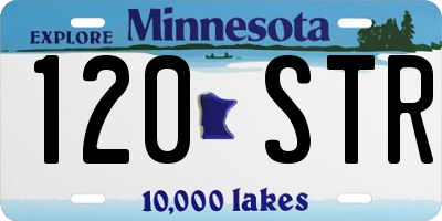 MN license plate 120STR