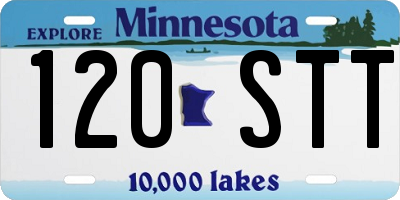 MN license plate 120STT