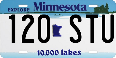 MN license plate 120STU