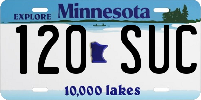 MN license plate 120SUC