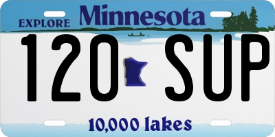 MN license plate 120SUP