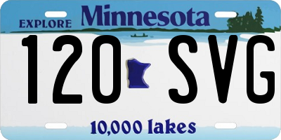 MN license plate 120SVG