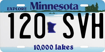 MN license plate 120SVH