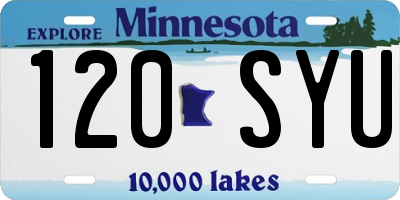 MN license plate 120SYU
