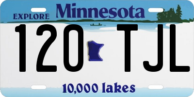 MN license plate 120TJL