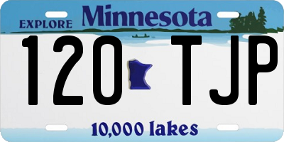 MN license plate 120TJP